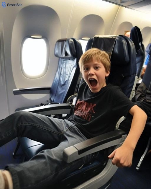 Boy didn’t stop kicking our seat during a very long Flight – Here’s what my dad did