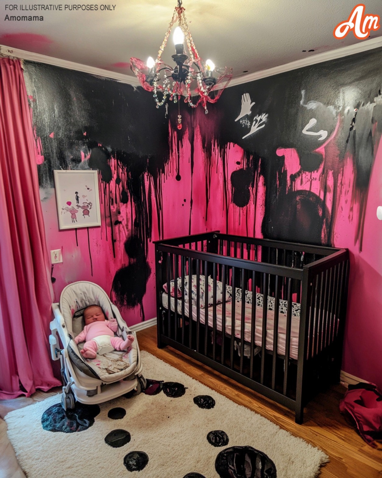 I Came Back Home from the Hospital to Discover My Baby’s Nursery Wrecked and Painted Black