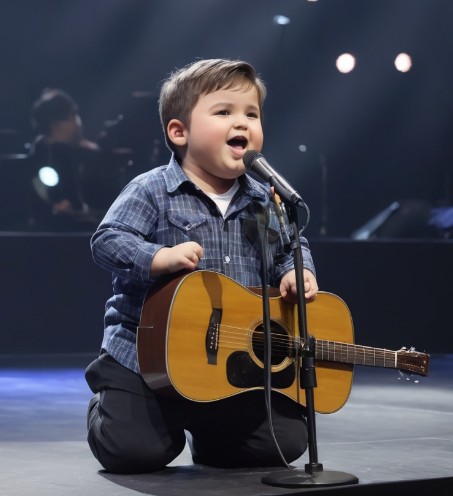 This was an unprecedented moment. When a 2-year-old boy began singing a 50-year-old classic, the entire crowd gasped in amazement.