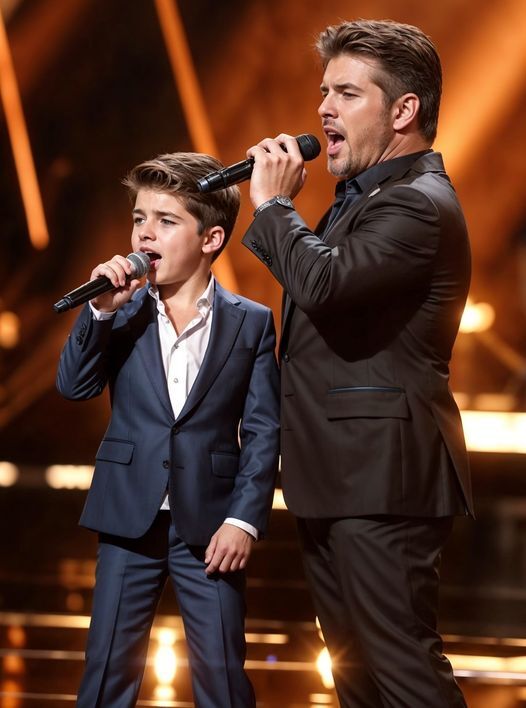 Simon Cowell performing a duet with his son. Together, they deliver an adorably angelic rendition of the classic hit “Don’t Stop Believin.”