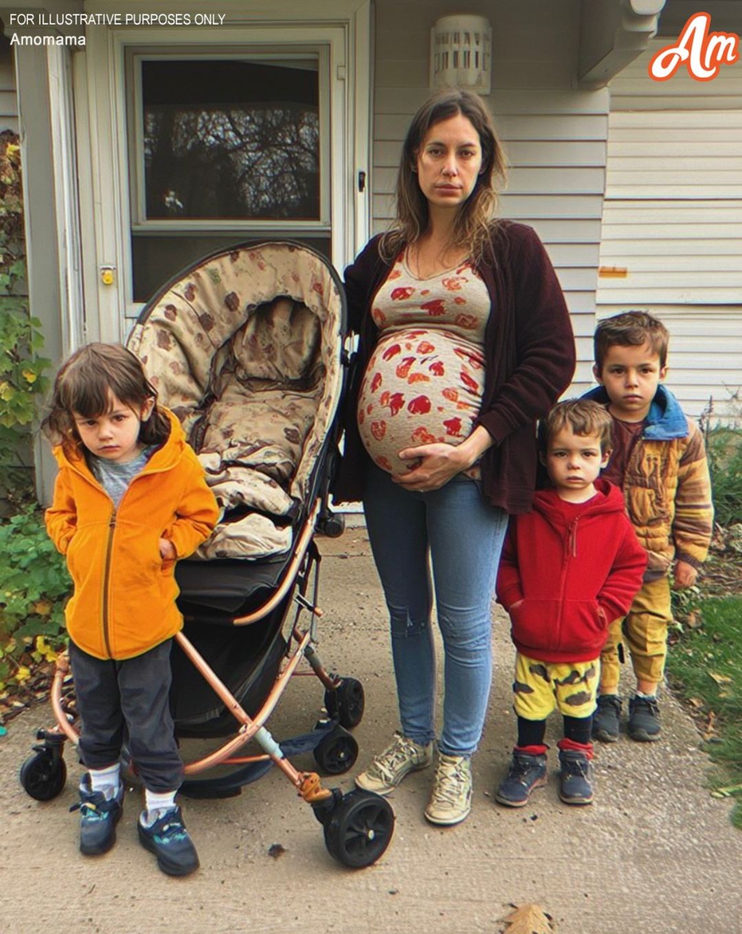 A mother sold her old stroller to feed her four children, only to find it returned to her doorstep the next day with a note inside