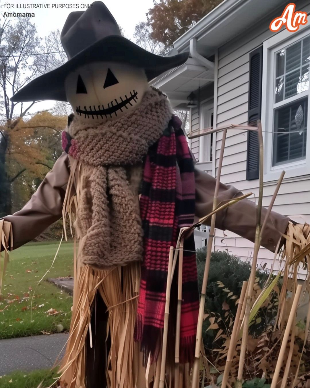 My wife discovered the clothes she had knitted adorning a scarecrow – I used it as an opportunity to teach a lesson