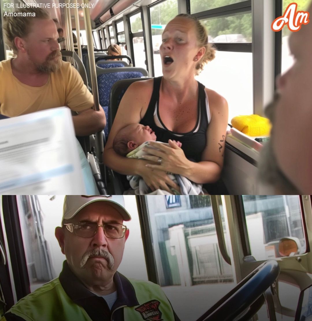 A bus driver disparaged a breastfeeding mother not knowing her husband would board at the next stop