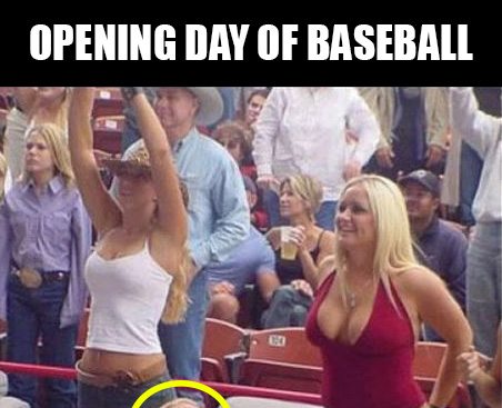 This is not just a random picture of fans in opening day of baseball game – Something is wrong with it can you spot it?