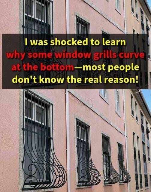 Why Do Some Window Grills Have Curves At The Bottom? The Answer Is Surprising