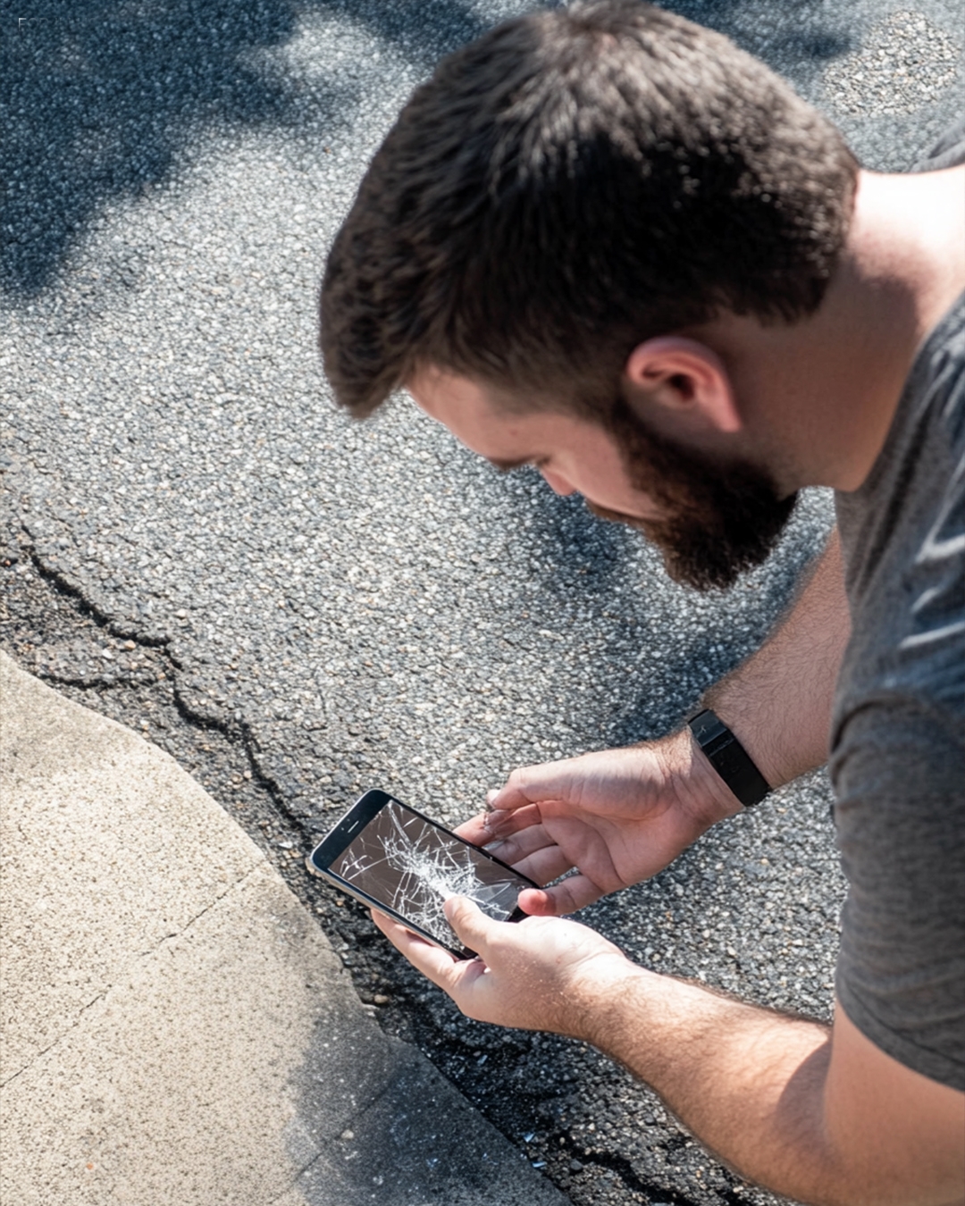 Man Finds a Smashed Phone on the Roadside, When He Inserts the SIM Card Into His Own Phone and Calls Daughter, His Heart Stops